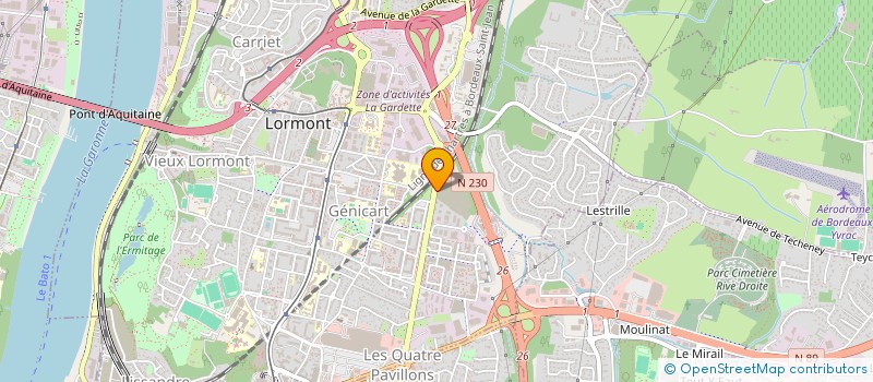 localisation de l'entreprise BUROK TRANS  LORMONT