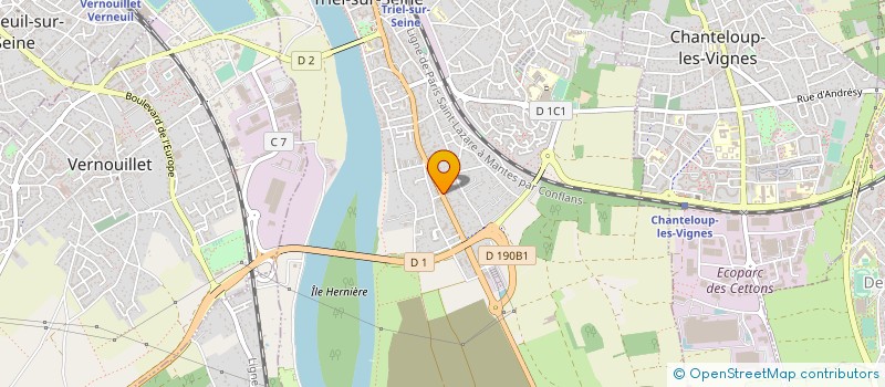 localisation de l'entreprise BUROLAND CONSEIL à TRIEL-SUR-SEINE