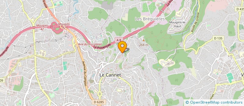 localisation de l'entreprise BUROLOC à LE CANNET