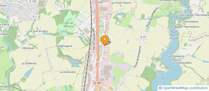 localisation de l'entreprise BUROLOGIC 27  LA ROCHE-SUR-YON