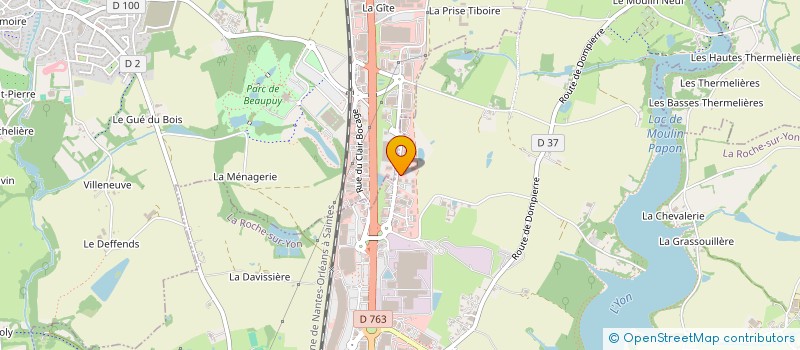 localisation de l'entreprise BUROLOGIC 28 à LA ROCHE-SUR-YON