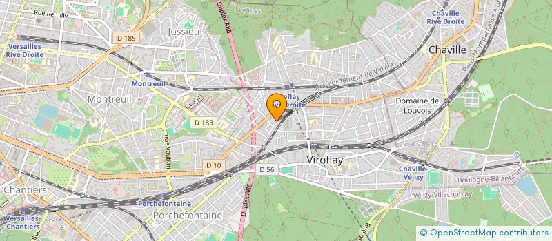 localisation de l'entreprise BUROMAJE  VIROFLAY