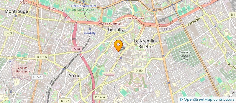 localisation de l'entreprise BUROMARFISI à GENTILLY