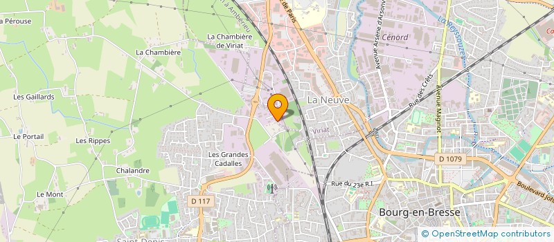 localisation de l'entreprise BUROMONT à VIRIAT