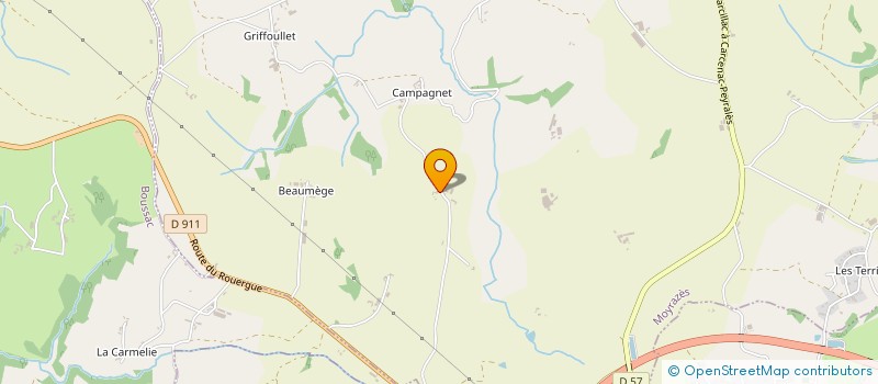 localisation de l'entreprise BURON 12  MOYRAZES