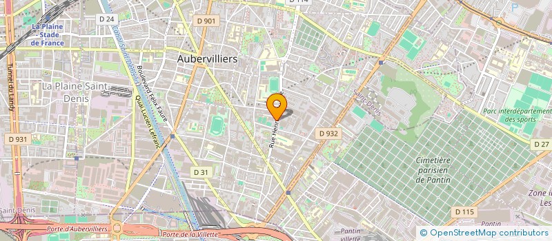 localisation de l'entreprise BURON à AUBERVILLIERS