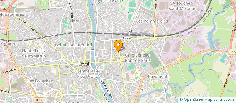 localisation de l'entreprise BURON 53 à LAVAL