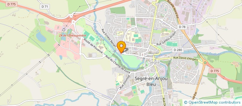 localisation de l'entreprise BURON à SEGRE-EN-ANJOU BLEU