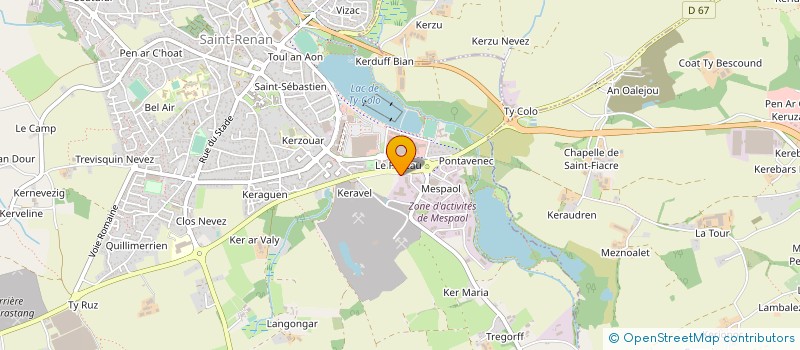 localisation de l'entreprise BURON BRETAGNE  SAINT-RENAN