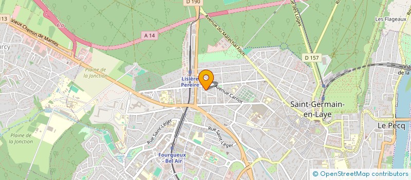 localisation de l'entreprise BURON ORGANISATION CROISSANCE  SAINT-GERMAIN-EN-LAYE