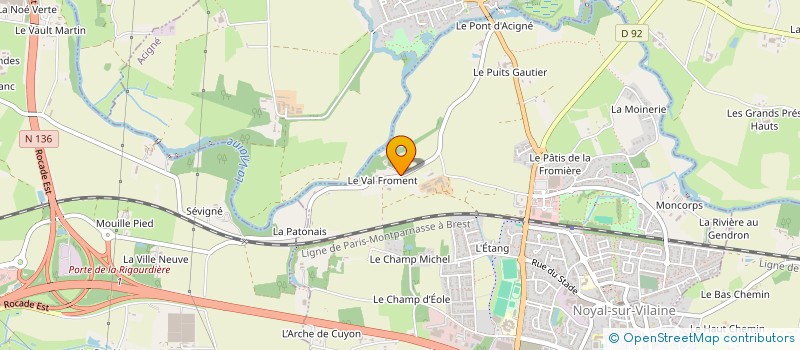 localisation de l'entreprise BURONOT  NOYAL-SUR-VILAINE