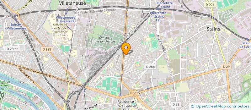localisation de l'entreprise BUROPACK à PIERREFITTE-SUR-SEINE
