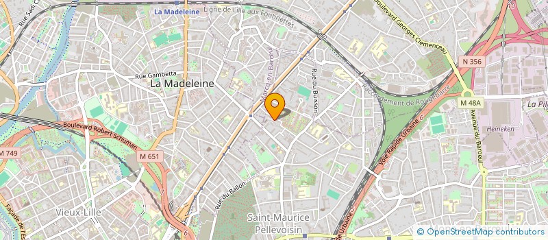 localisation de l'entreprise BUROPALE à LILLE