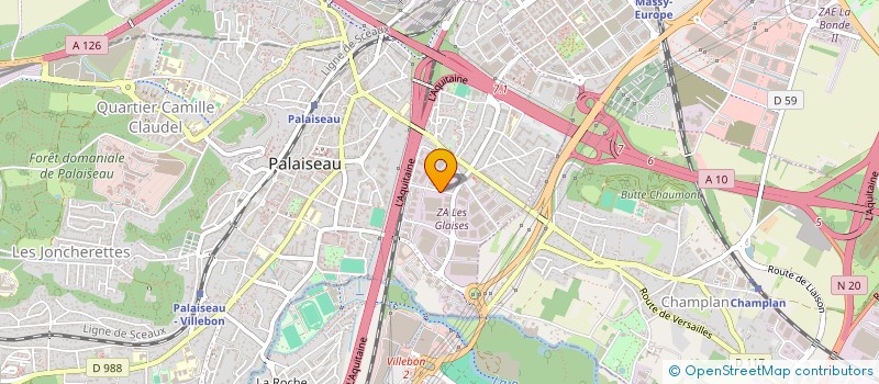 localisation de l'entreprise BUROPEX  PALAISEAU