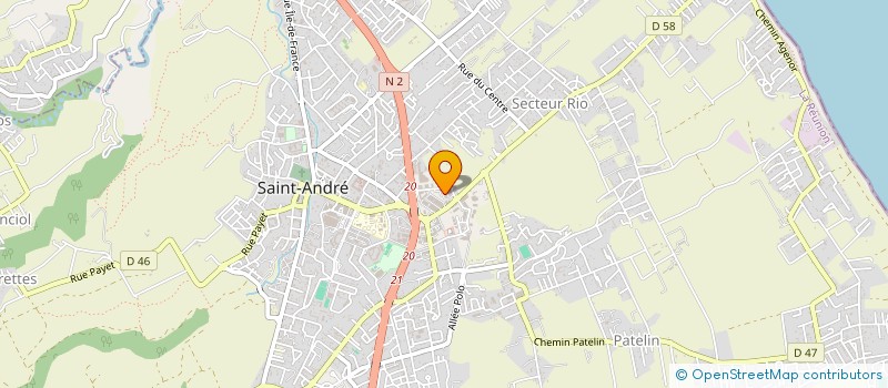localisation de l'entreprise BURORUN à SAINT-ANDRE