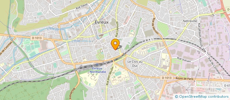 localisation de l'entreprise BUROSCOPE SA  EVREUX