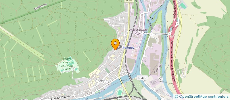 localisation de l'entreprise BUROSTYL à POMPEY