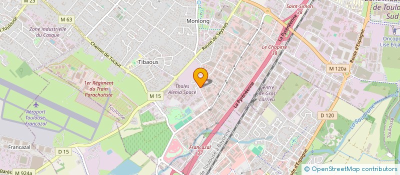 localisation de l'entreprise BUROSUD à TOULOUSE