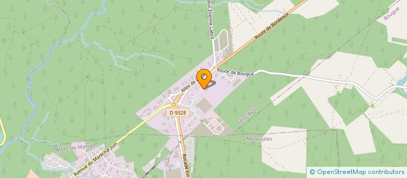 localisation de l'entreprise BUROTEC 40  SAINT-AVIT