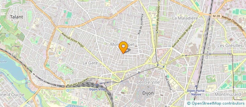 localisation de l'entreprise BUROTEC à DIJON