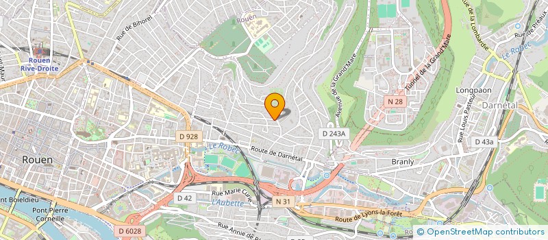 localisation de l'entreprise BUROTEL  ROUEN