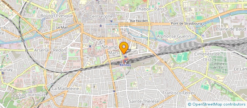 localisation de l'entreprise BUROTEL ESPACE SERVICE  RENNES