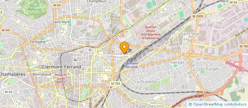 localisation de l'entreprise BUROTIC 2000 à CLERMONT-FERRAND