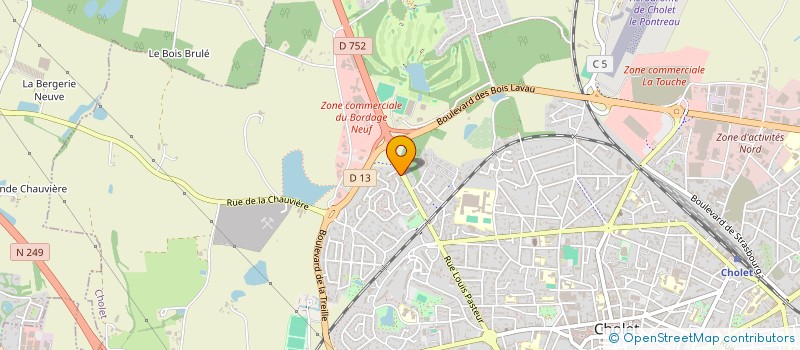localisation de l'entreprise BUROTICA à CHOLET