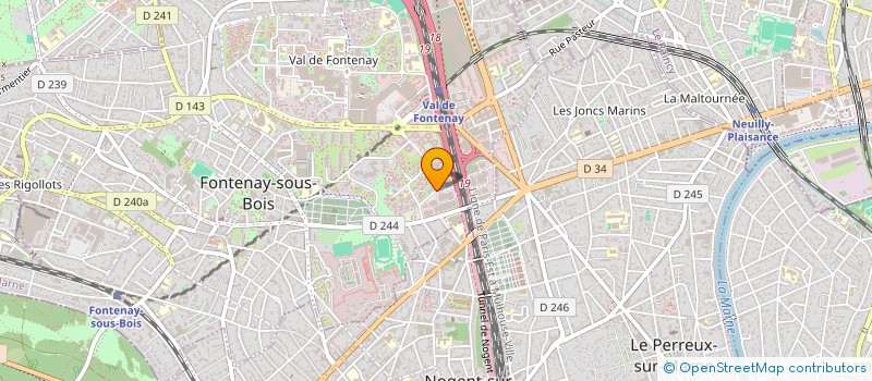 localisation de l'entreprise BUROVIT à FONTENAY-SOUS-BOIS