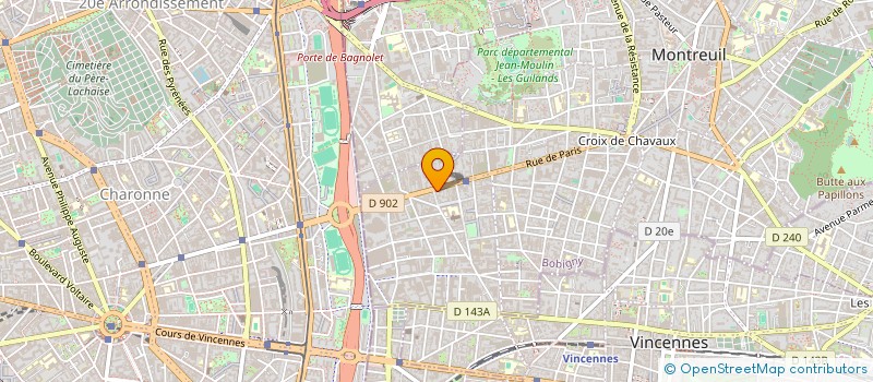 localisation de l'entreprise BUROZOIQUE  MONTREUIL