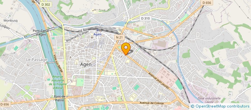 localisation de l'entreprise BURPER à AGEN