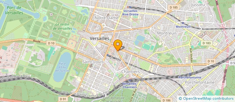 localisation de l'entreprise BURRI à VERSAILLES