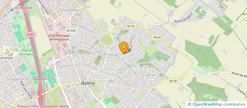 localisation de l'entreprise BURST  BALMA