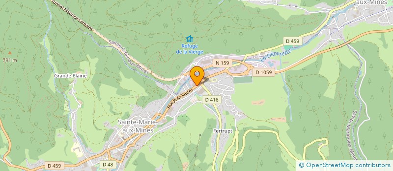 localisation de l'entreprise BURSTERT  SAINTE-MARIE-AUX-MINES