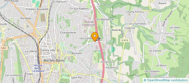 localisation de l'entreprise BURTIN CLAUDE ET BERNARD  AIX-LES-BAINS