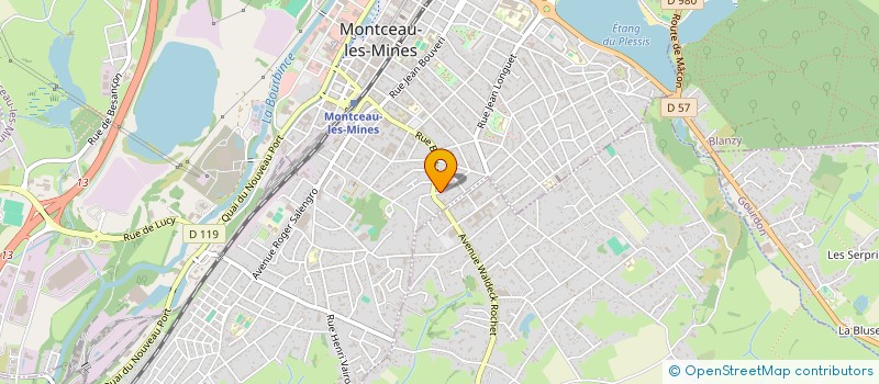 localisation de l'entreprise BURTIN ET FILS à MONTCEAU-LES-MINES