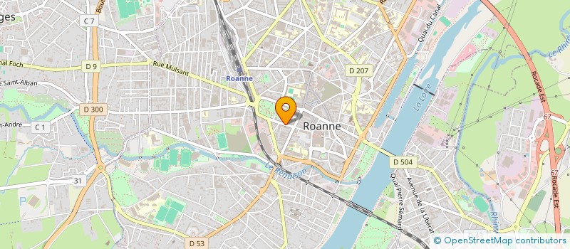 localisation de l'entreprise BURTIN PARTICIPATIONS à ROANNE