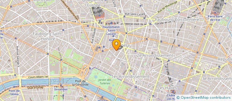 localisation de l'entreprise BURTY'BOUTIQUES SA  PARIS