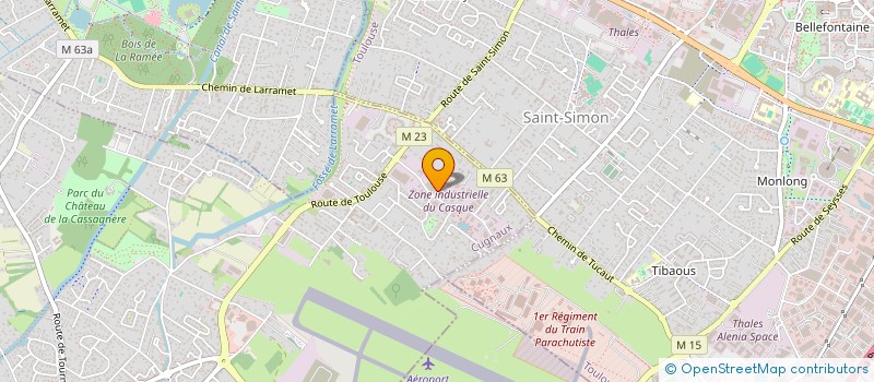 localisation de l'entreprise BURUGORRI ET LLONCH à CUGNAUX