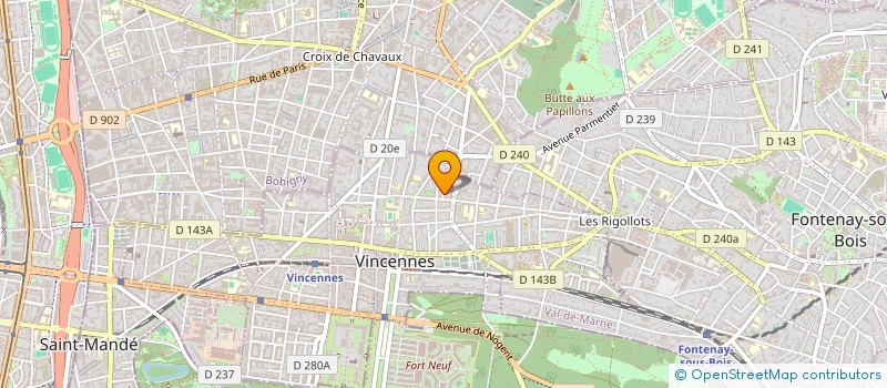 localisation de l'entreprise BURUN à VINCENNES