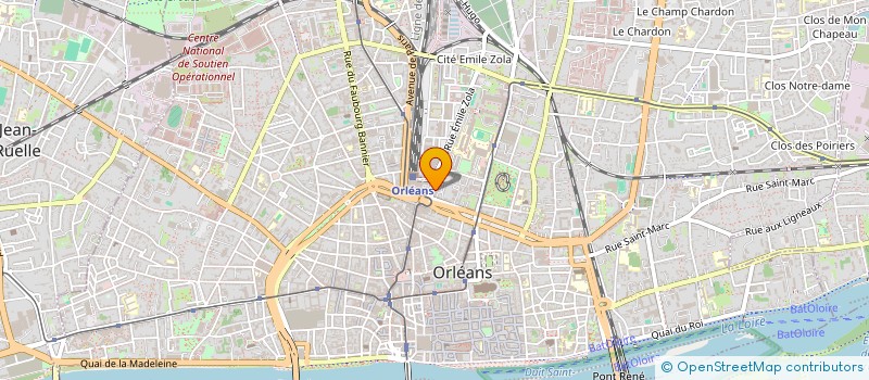 localisation de l'entreprise BURY 73 à ORLEANS
