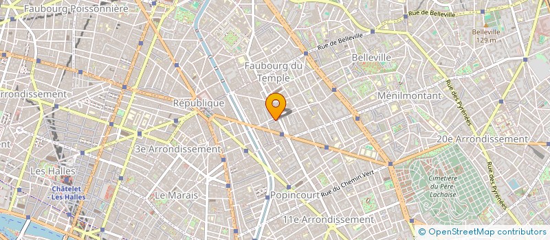 localisation de l'entreprise BUS à PARIS
