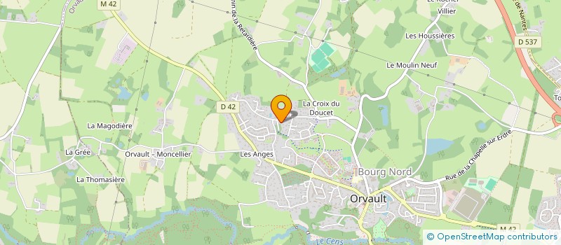 localisation de l'entreprise BUS 91 à ORVAULT