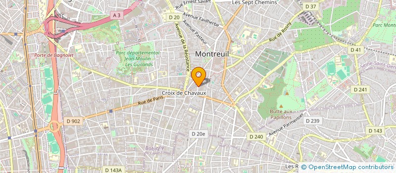 localisation de l'entreprise ''BUS ECOLE'' à MONTREUIL