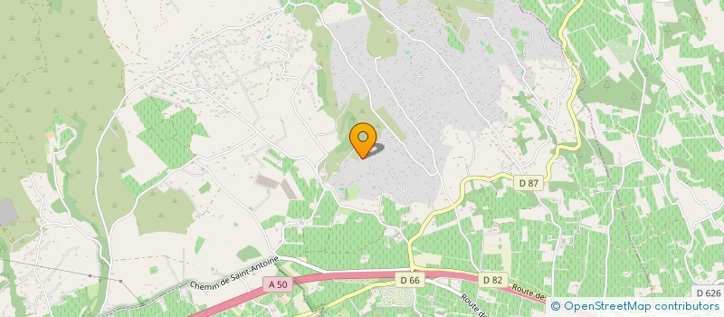 localisation de l'entreprise BUS PRIVE  LA CADIERE-D'AZUR