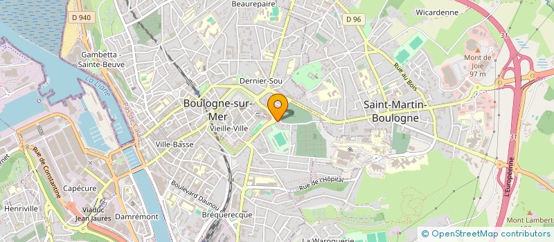 localisation de l'entreprise BUS SNACK à BOULOGNE-SUR-MER