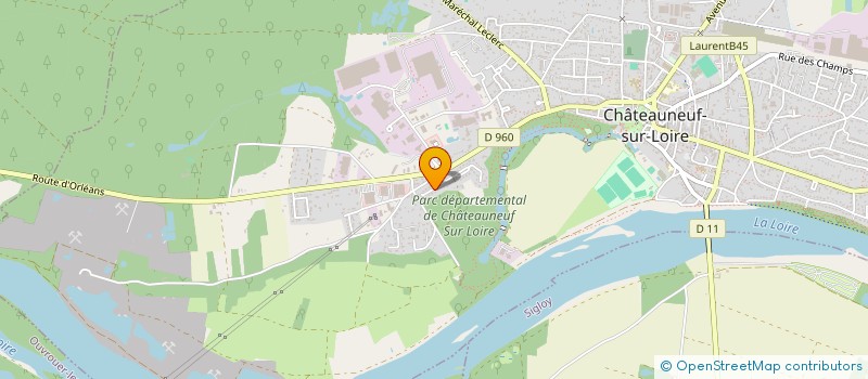 localisation de l'entreprise BUSATO FRERES à CHATEAUNEUF-SUR-LOIRE