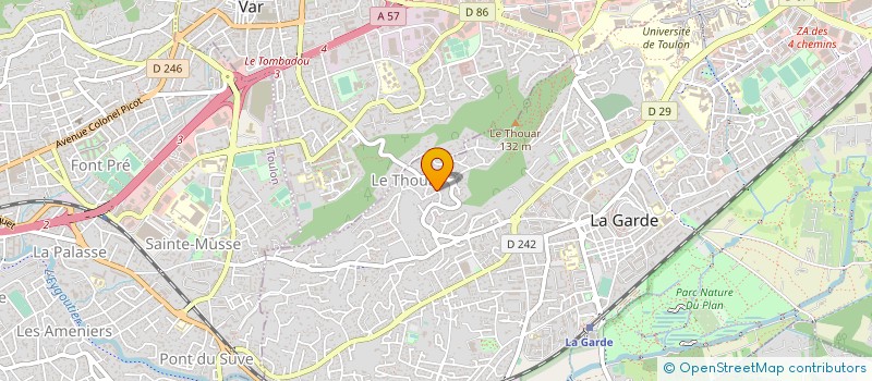 localisation de l'entreprise BUSCH à LA GARDE
