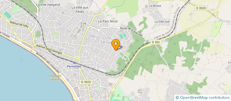 localisation de l'entreprise BUSDEV  LA BAULE-ESCOUBLAC