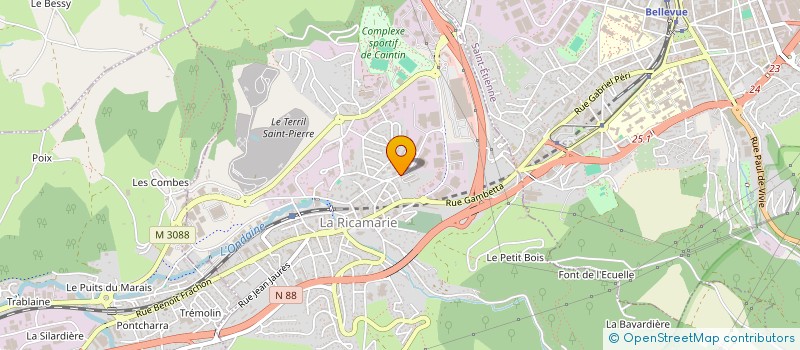localisation de l'entreprise BUSELLI SARL à LA RICAMARIE